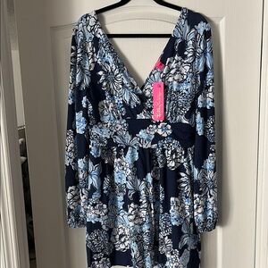 NWT Lilly Pulitzer Floral V-Neck Romper